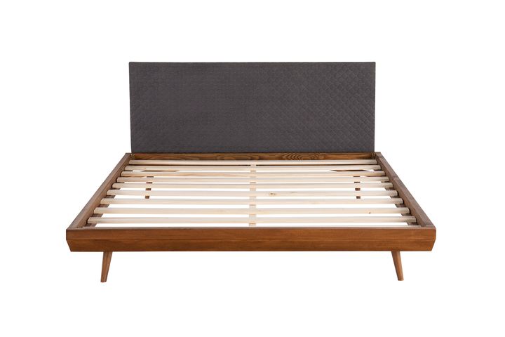 Luna Masis Houten Bedframe, 100x200 cm, Walnoot
