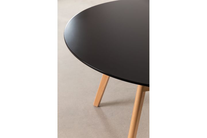 Redon Eettafel, 100 cm, Zwart