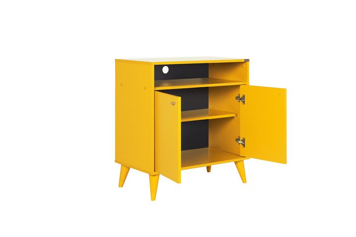 London Hallway Storage Cabinet, Yellow