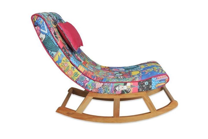 Asedia Maeve Diego Schommelstoel, Veelkleurig & Natuurlijke Kleur