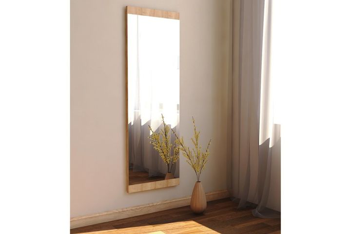 Mone Decoratieve Staande Spiegel, 40x120 cm, Natuurlijke Kleur