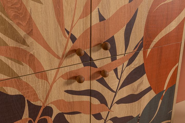 Palm Multifunctionele Kast met Houten Poten