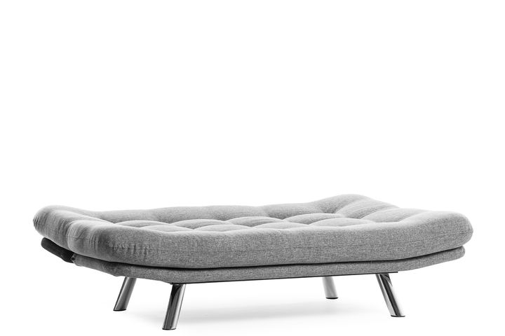 Pafu Hippo Linnen 3-Zitsbank Met Bed Functie, Grijs