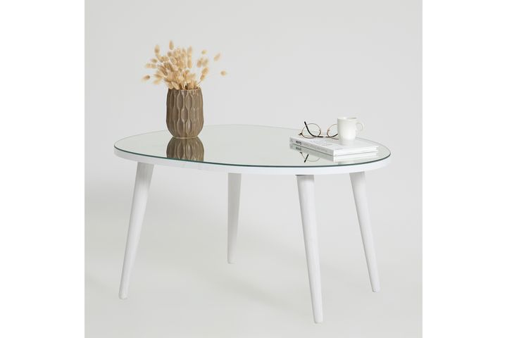 Neostil Gusto Witte Salontafel Met Spiegel