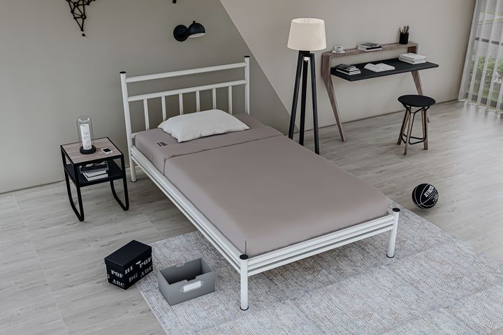 Lima Bedframe, 90x190 cm, Wit