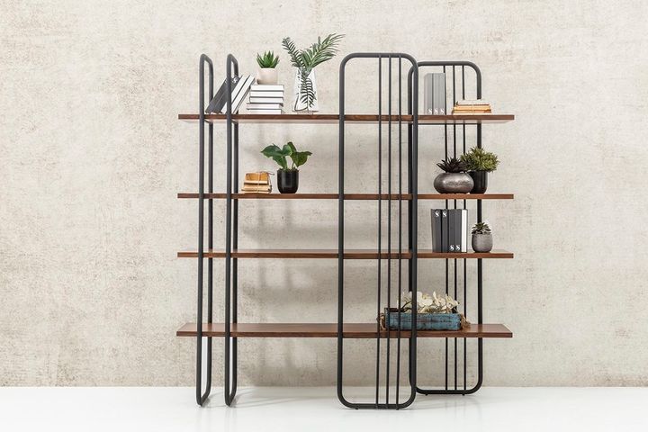 Boston Bookcase, 180 cm, Walnut