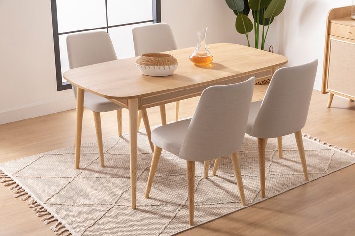 Torenna Vaste Eettafel, 86x160 cm