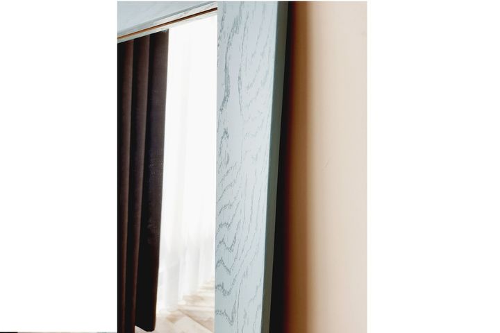 Wood Rechthoekige Staande Spiegel, 120x50 cm, Groen