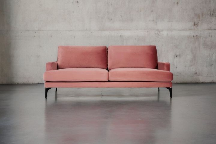 Matilda 3-Sitzer Sofa, Rosa