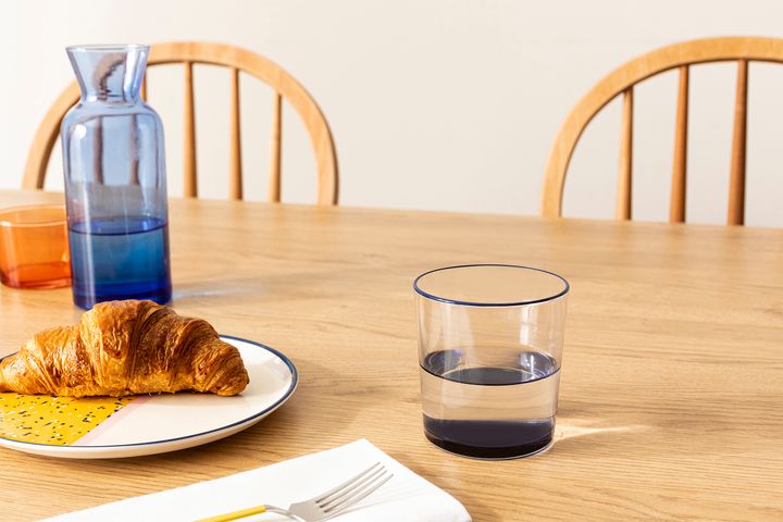 Colorato Tumbler Glass, Navy