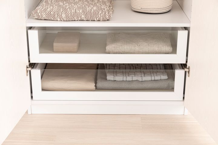 Luna Kast, Glazen Lade, 90 cm