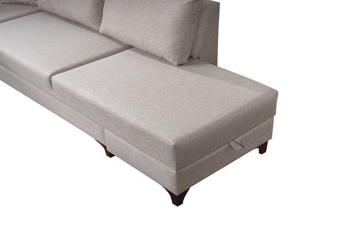 Masse Hoekbank Rechts, Creme