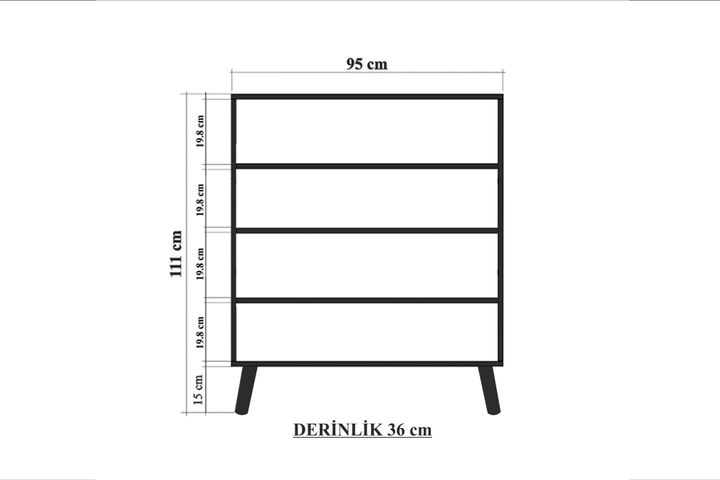 Form Multifunctionele Kast met Houten Poten
