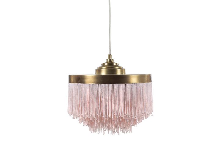 Tufty Tiered Chandelier, Pink