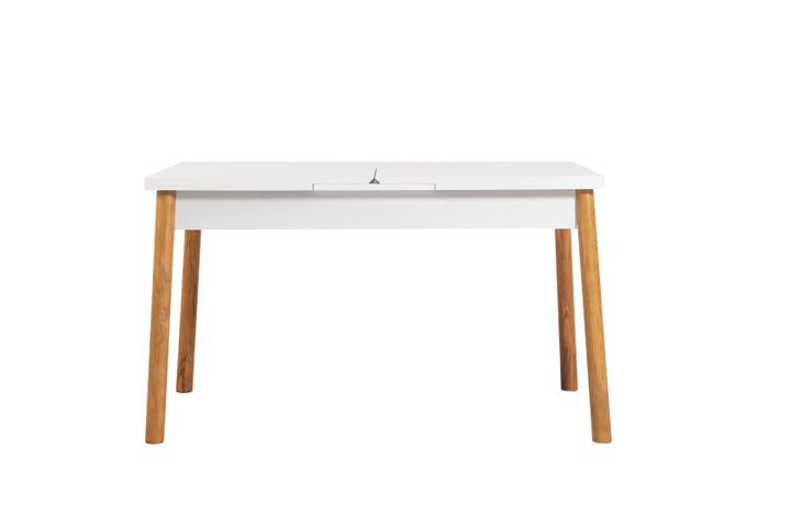 Stormi Uitschuifbare Keukentafel, Wit & Pijnboom