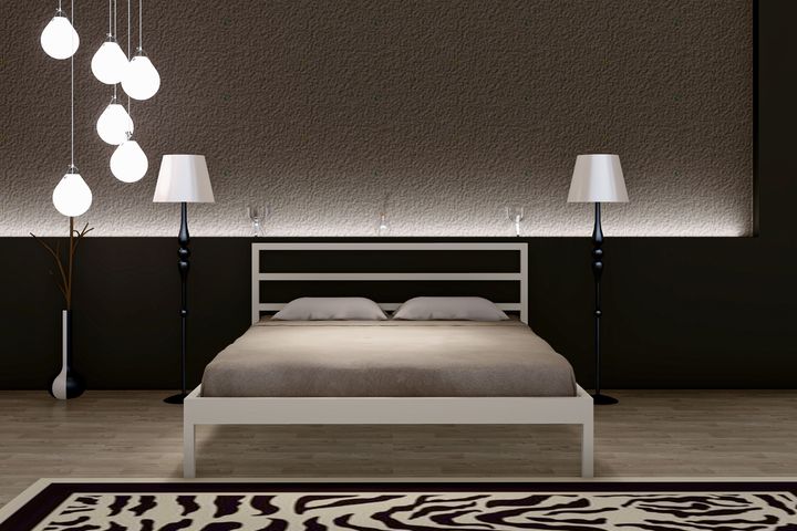 Vigo Bedframe, 140x190 cm, Wit