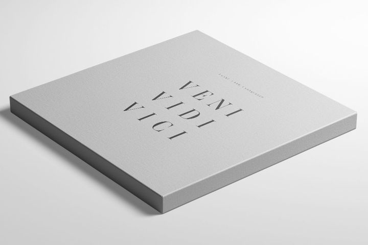 Veni Minimale Afbeelding Op Canvas, 70x70 cm