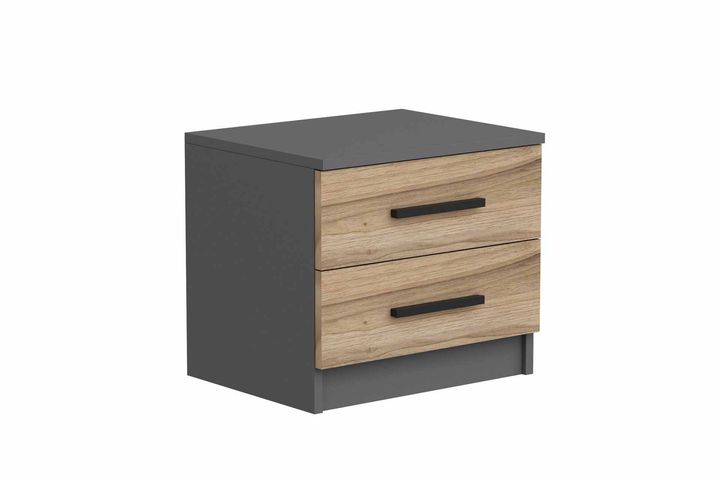 Tideway Nachtkastje, Antraciet en Walnoot