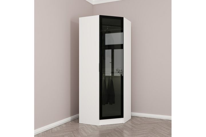 Medway Tideway Hoekkledingkast, Wit en Zwart