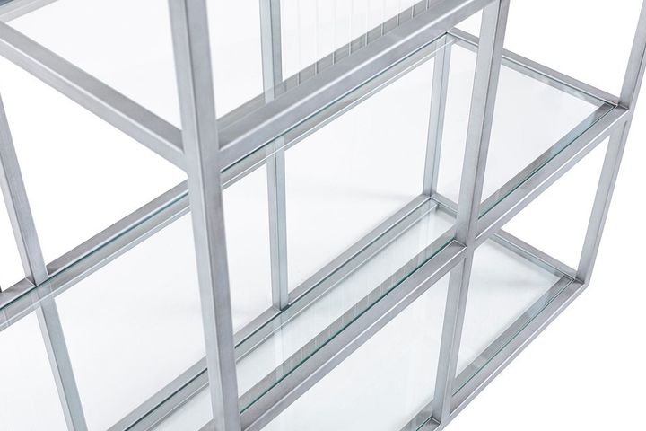Lola Bookcase, 160 cm, Chrome