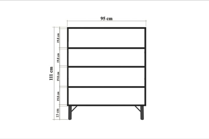 Multicabin Sia Multifunctionele Kast, Met Metalen Poot