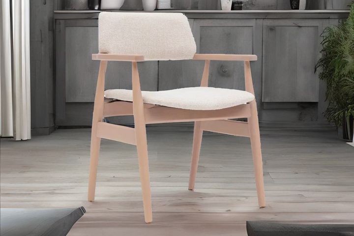 Siena Dining Chair, Ecru & Oak