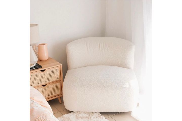 Milan Teddy Fauteuil, Wit