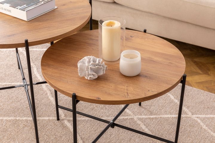 Aberdare Duo Coffee Table, Light Wood