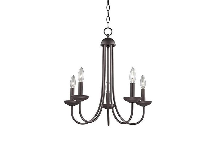 Apliqa Ferd Hanglamp met 5 Lampjes, Zwart