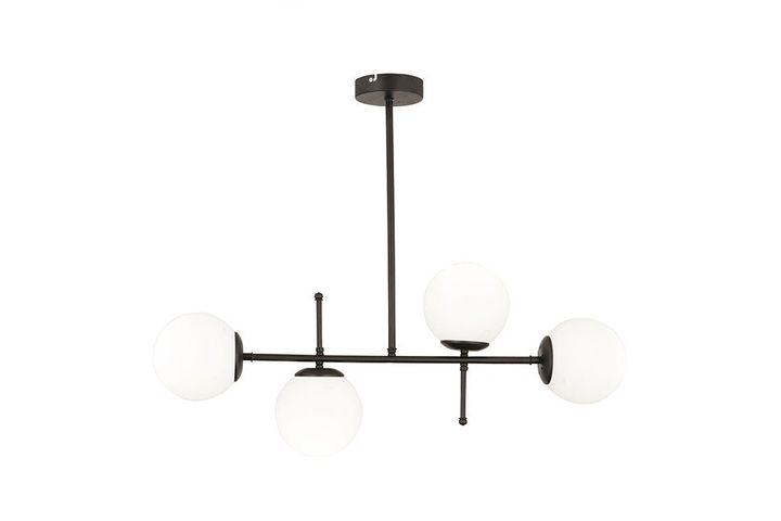 Apliqa Gael Vier Kroonluchter, Zwart