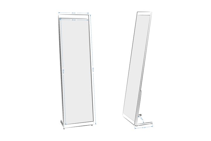 Our Free Standing Mirror, Black