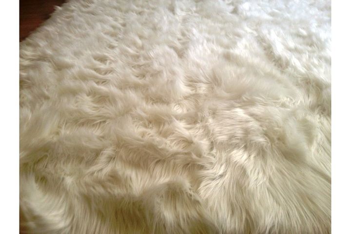 Marne Plain Sheepskin Rug, 150 x 210 cm, Cream