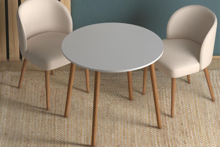 Davina Ronde Tafel, 90 cm, Wit