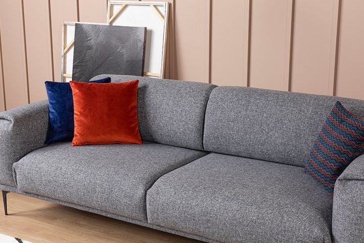 Softy 3-Sitzer Sofa, Grau