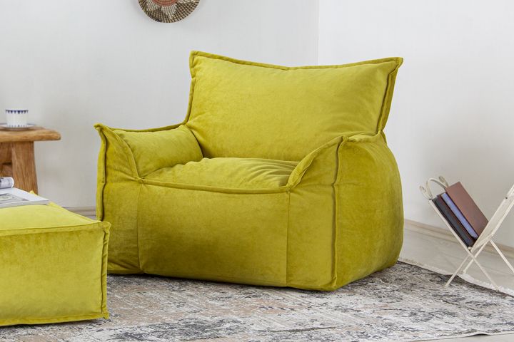 Notre Fauteuil met Hocker, Groen