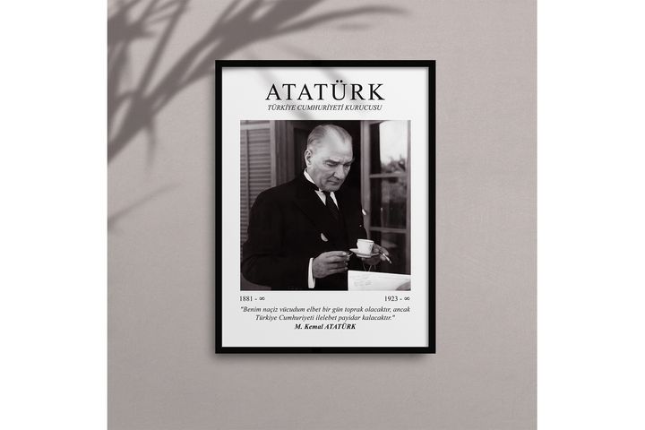 Ataturk Art Print with Frame