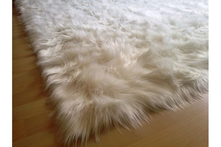 Marne Plain Sheepskin Rug, 100 x 500 cm, Cream