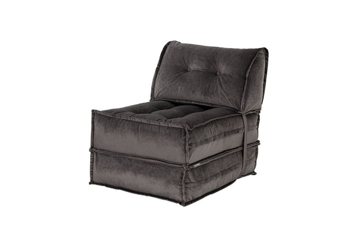 Mocca Opklapbare Fauteuil, Rookgrijs