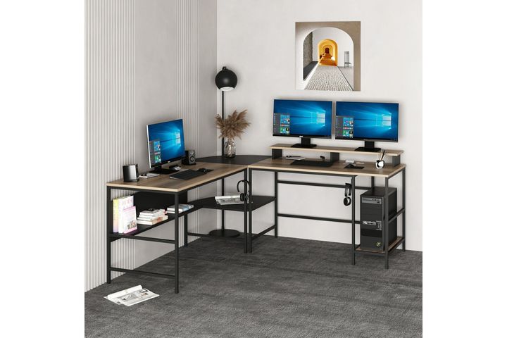 Medway Greta Hoekbureau, Walnoot en Zwart