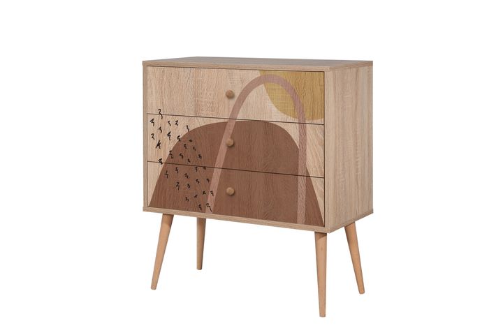 City Form Chest of Drawers, Walnut