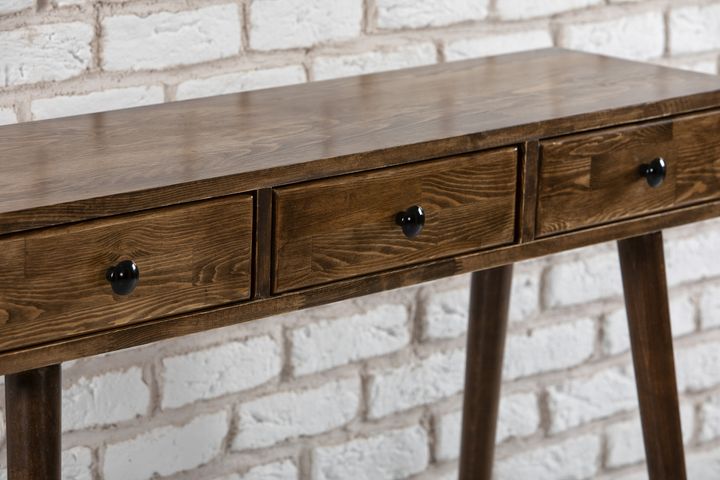 Woodface Rolls Houten Consoletafel, Walnoot