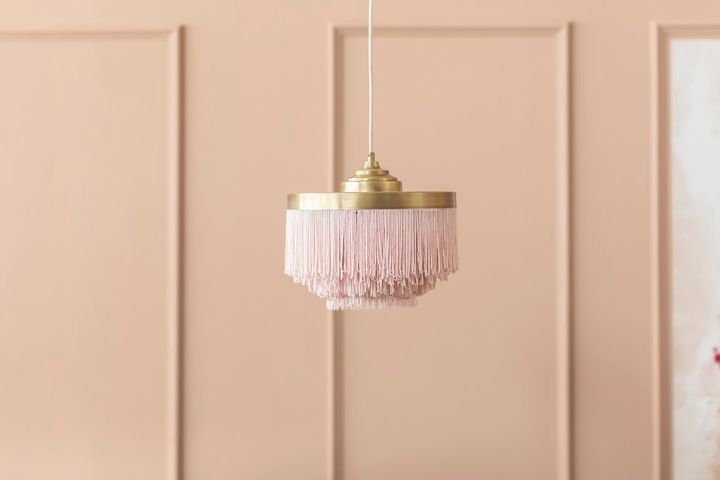 Tufty Tiered Chandelier, Pink