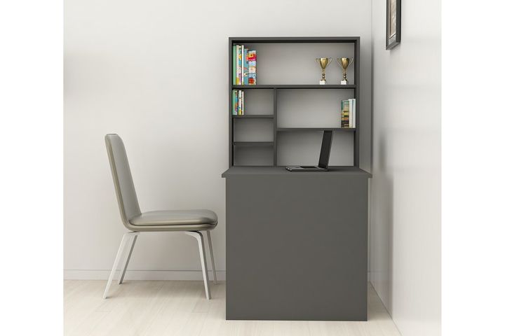 Arnetti Wall Mounted Study Desk, Grey