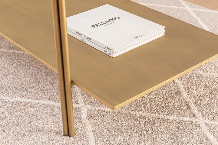 Olivya Salontafel, Messing Verouderd