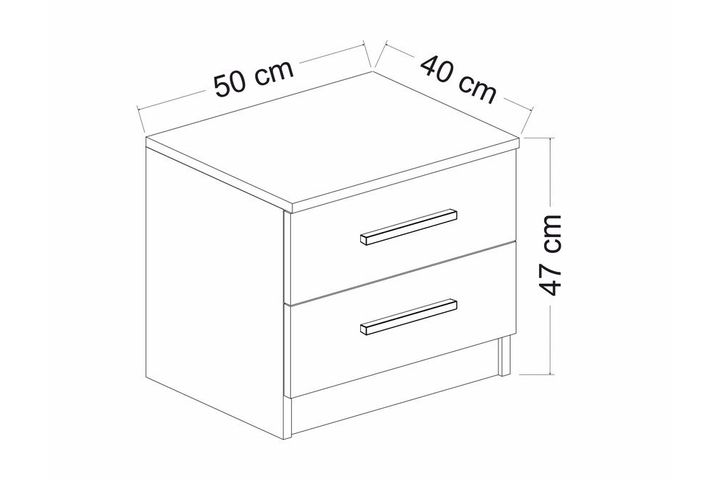 Tideway Nachtkastje, Wit