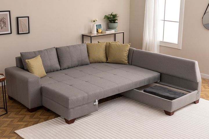 Esse Corner Sofa Right Chaise, Grey