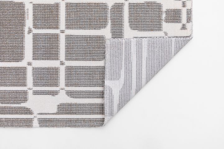 Nishi Machinetapijt, 80x150 cm, Grijs