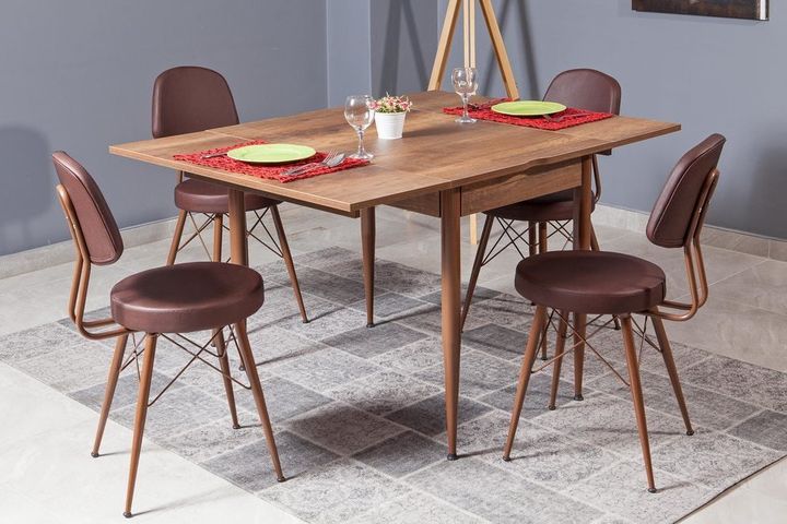 Adler Rechthoekige Tafel, 100x65 cm, Walnoot