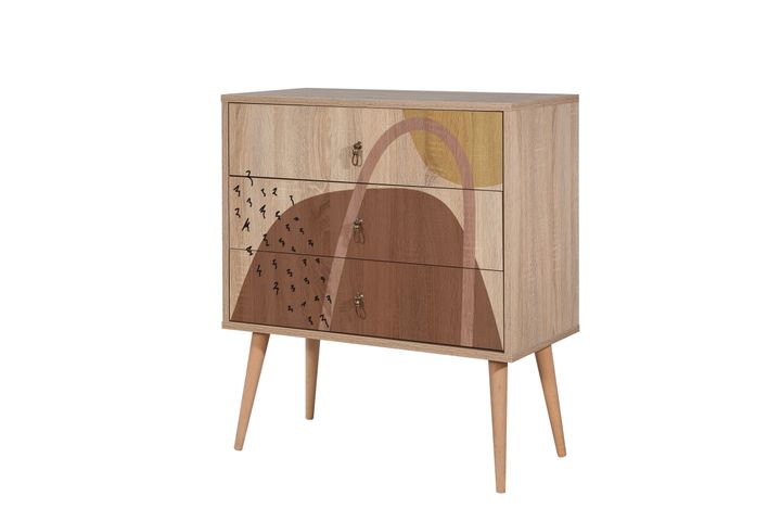 City Form Chest of Drawers, Walnut