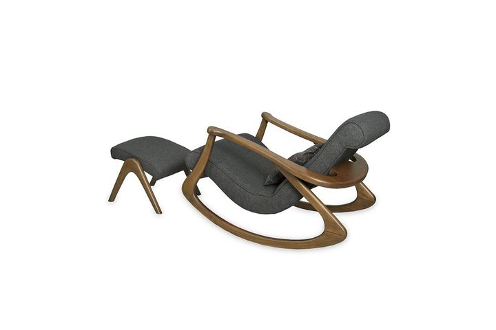 Asedia Schommelstoel, Asgrauw, Antraciet en Walnoot